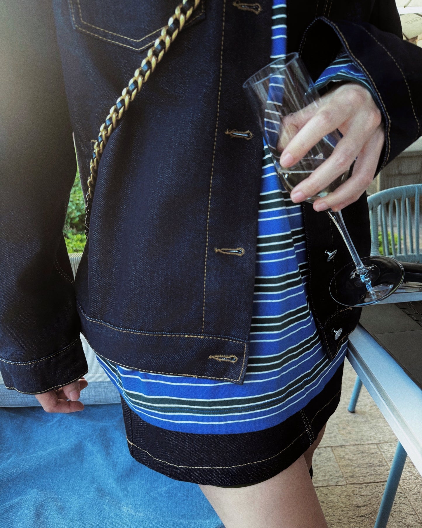Indigo Heavyweight Blouson Denim Jacket