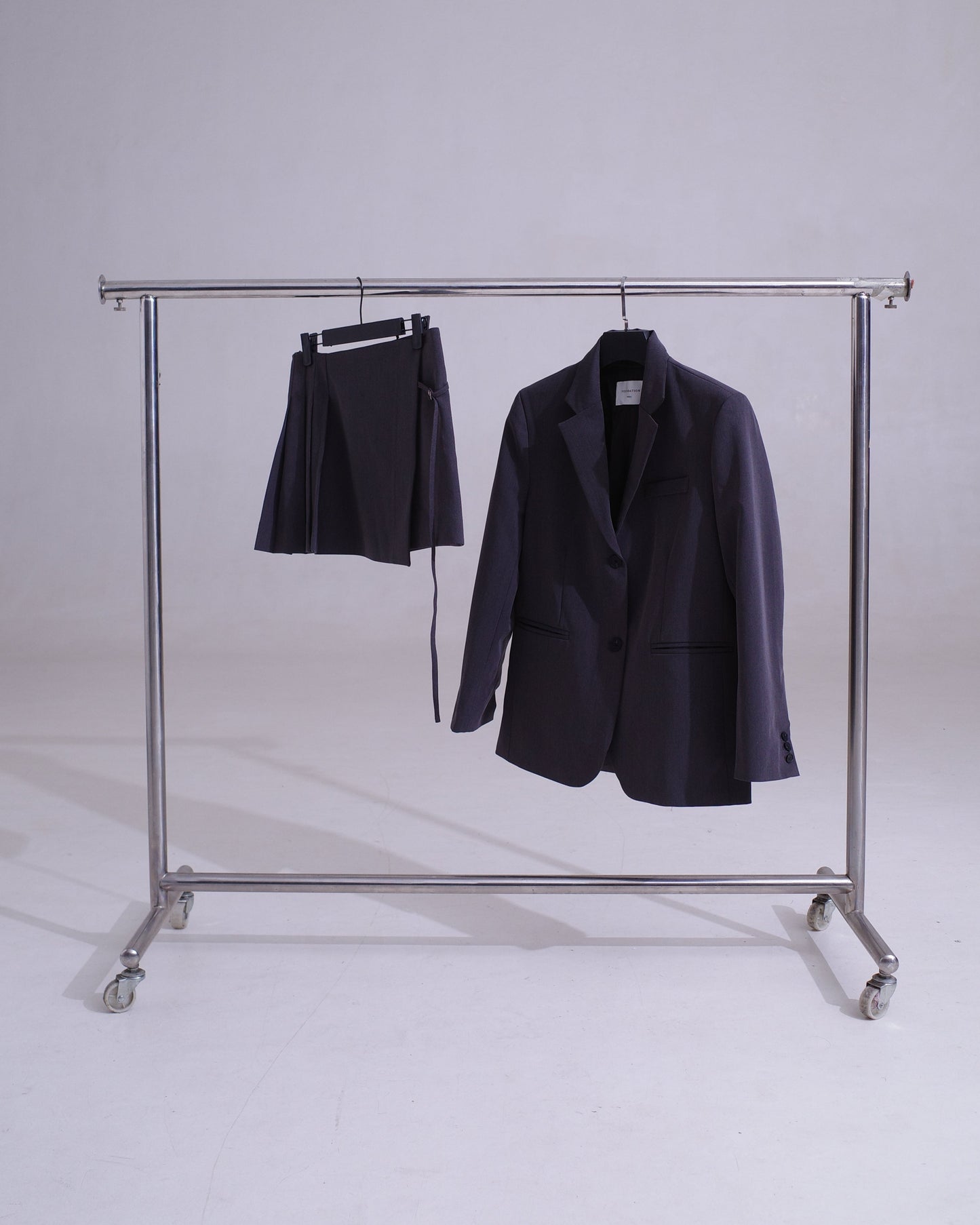 Single-Breasted Oversized Blazer - Khaki
