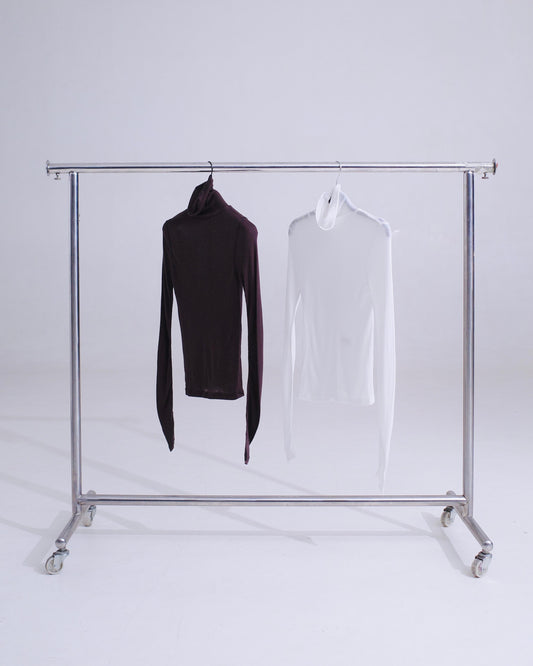 Sheer Wool-Blend Tutleneck - 2 Colors