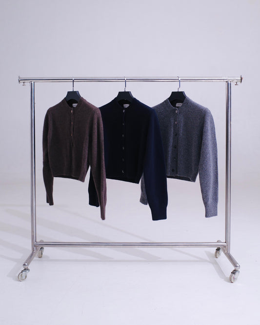 Lambswool Boxy Cardigan - 3 Colors