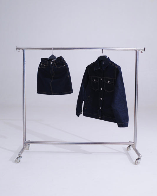Classic Indigo Denim Skirt